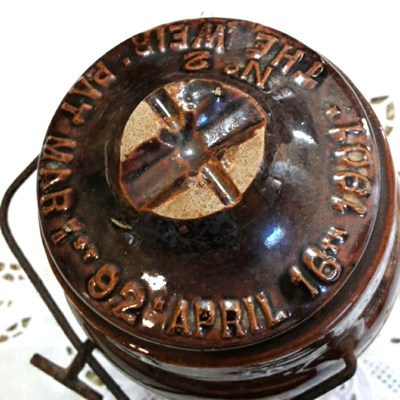 Antique Crock Canning Jar 120 yrs old - Picture 3 of 5